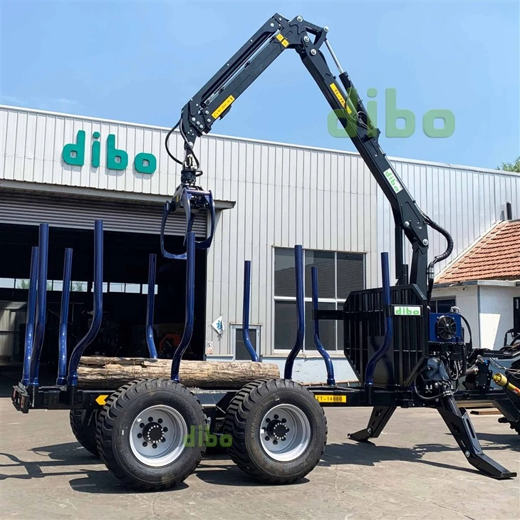 14ton Log Trailer With Timber Crane suppliers