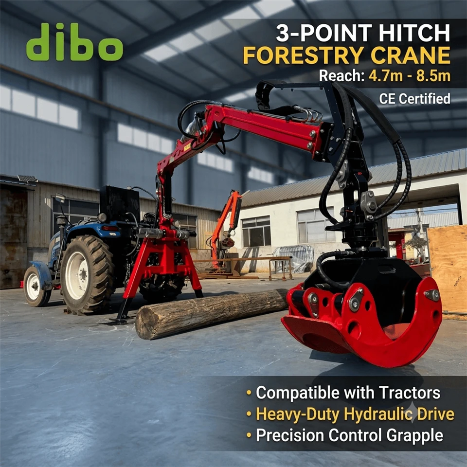 3 Point Hitch Forestry Crane