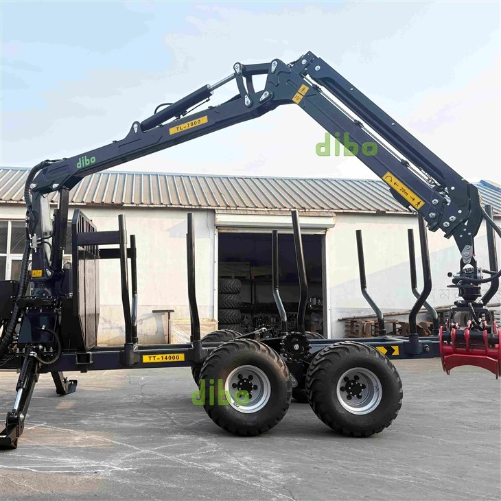7.8m Wood Crane With Trailer