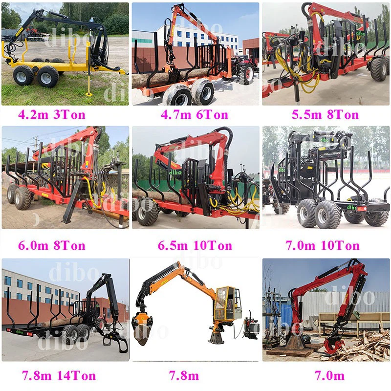 trailer mounted grapple loader