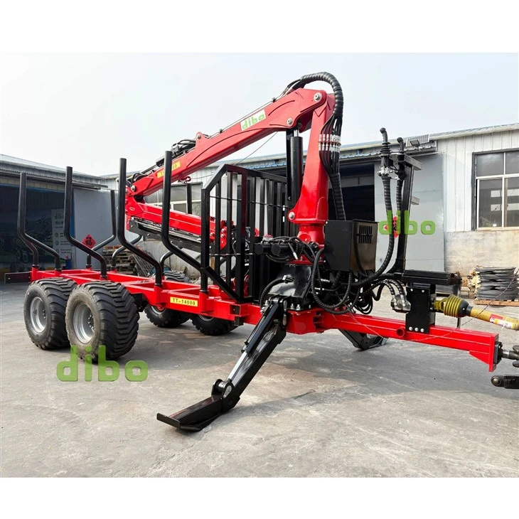 DIBO 14ton Loading Trailer 7.8m Loglift Crane suppliers