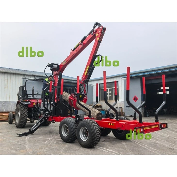 DIBO Heavy Duty Forestry Trailer And Crane price