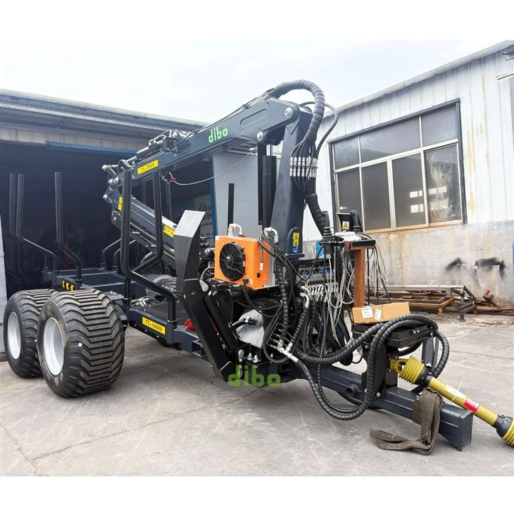 Log Grapper Crane With Trailer high quality