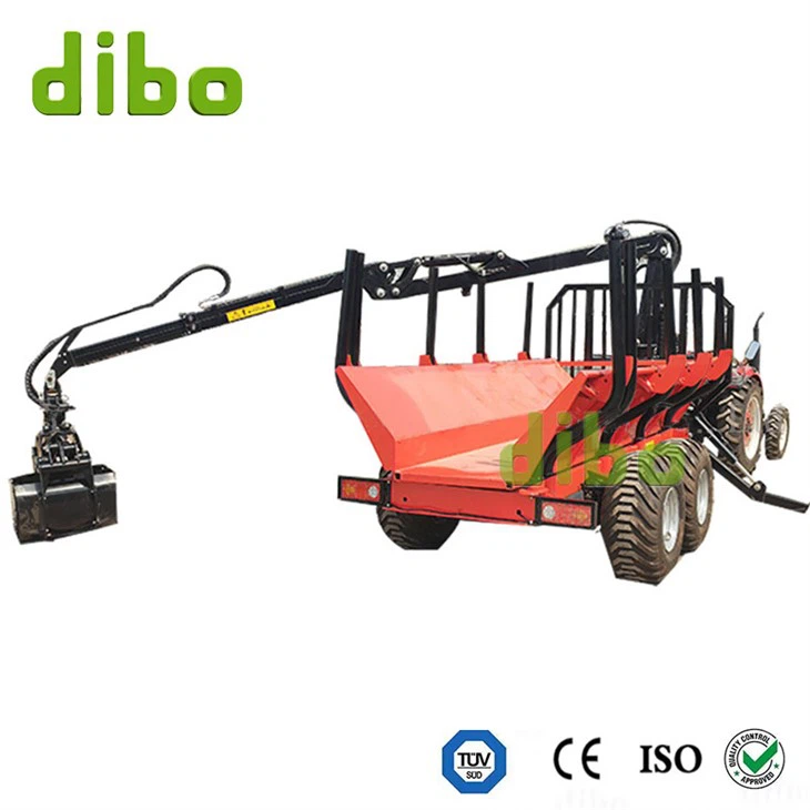 Dump Trailer With Log Grapple