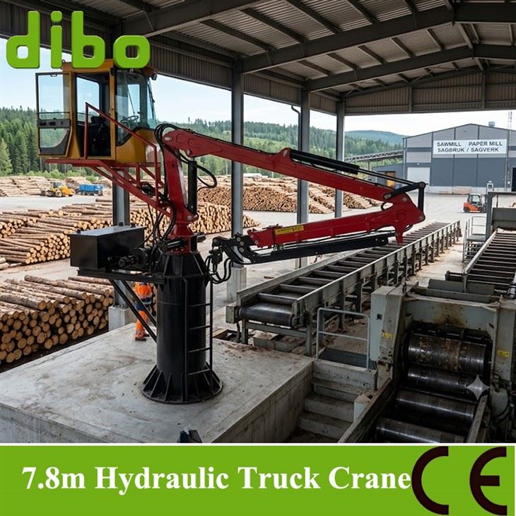 Pedestal-Mounted Log Loader