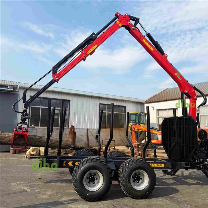 Timber Crane With 14ton 12ton Trailer